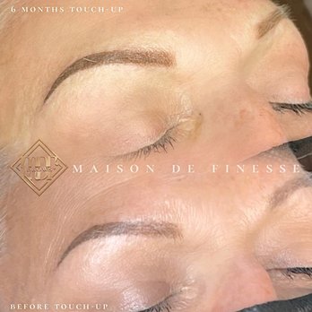 Maison De Finesse - Before & After 6 month touch-up. (Powder Brows) - Permanent Makeup Near Me Maison De Finesse - Before & After 6 month touch-up. (Powder Brows) - Permanent Makeup Near Me
