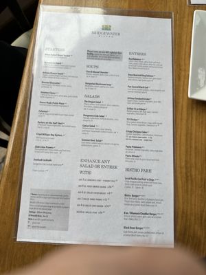 Menu photo 1 Bridgewater Bistro Astoria, OR