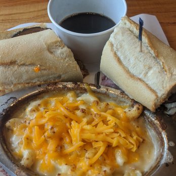 Newk's Eatery - Roast beef french dip au jus with Mac and cheese. - Sandwiches Near Me - Summerville, South Carolina Newk's Eatery - Roast beef french dip au jus with Mac and cheese. - Sandwiches Near Me - Summerville, South Carolina