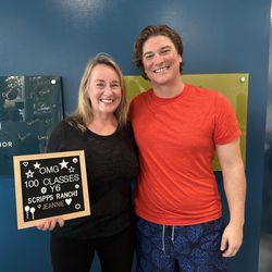 YogaSix Scripps Ranch - Achieved a 100 class goal on 4/20/2025. Chad Roman is one of my favorite Yoga instructions.