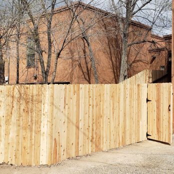 Sol O Alire Construction - Sol O Alire Construction fencing, old fence replacement with new cedar pickets and pressure treated posts and new gate. - Fences & Gates Near Me - Albuquerque, New Mexico