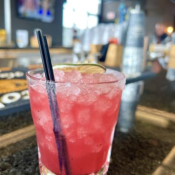 Prohibition Rooftop Bar & Grill - Bourbon Margarita. Sweet and citrusy with blueberry flavors. Loved this cocktail! - New American Near Me - Madison, Alabama Prohibition Rooftop Bar & Grill - Bourbon Margarita. Sweet and citrusy with blueberry flavors. Loved this cocktail! - New American Near Me - Madison, Alabama