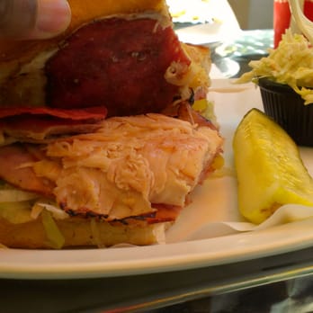 Mosher's Gourmet - Italian Club Sub w/ pickle and coleslaw - Sandwiches Near Me - Long Beach, California