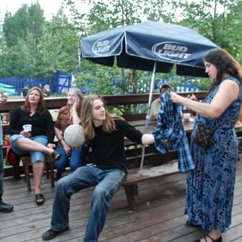 Howling Dog Saloon - The Howling Dog has a nice deck, and down the steps, a horseshoe pit and volleyball court. - Bars Near Me - Fairbanks, Alaska Howling Dog Saloon - The Howling Dog has a nice deck, and down the steps, a horseshoe pit and volleyball court. - Bars Near Me - Fairbanks, Alaska