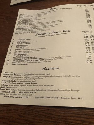 Menu photo 5 Trattoria Lombardi's Ocean City, MD Menu photo 5 Trattoria Lombardi's Ocean City, MD