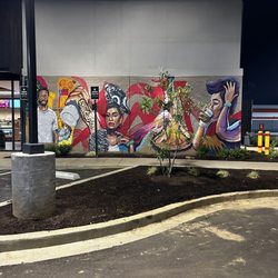 Starbucks - The community mural outside of the store