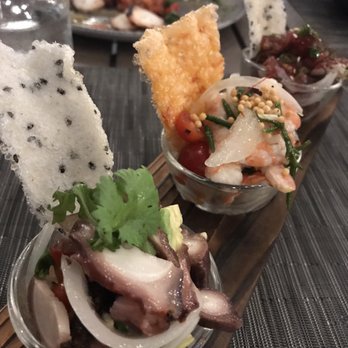 Basalt - Poke trio ($19) - New American Near Me - Honolulu, Hawaii Basalt - Poke trio ($19) - New American Near Me - Honolulu, Hawaii