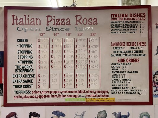 Menu photo 5 Italian Pizza Rosa Anaheim, CA Menu photo 5 Italian Pizza Rosa Anaheim, CA