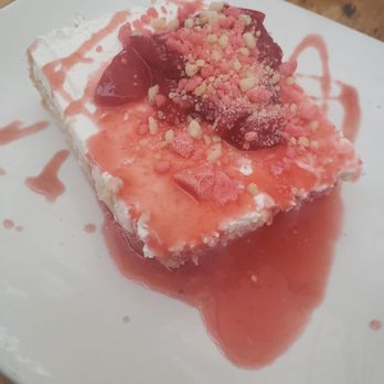 Verde Kitchen & Cocktails - Strawberry Tres Leche - Mexican Near Me - Bay Shore, New York Verde Kitchen & Cocktails - Strawberry Tres Leche - Mexican Near Me - Bay Shore, New York