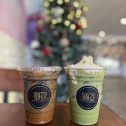 Rooftop Macarons - Black Sesame Latte and Matcha Banana Pudding