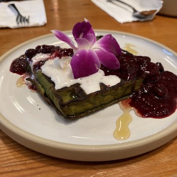 Bellden Cafe - Green Matcha Waffle (gluten free) - Coffee & Tea Near Me - Bellevue, Washington Bellden Cafe - Green Matcha Waffle (gluten free) - Coffee & Tea Near Me - Bellevue, Washington
