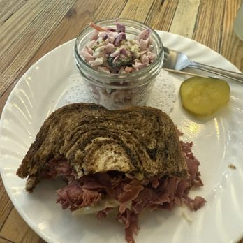 StorieBook Cafe - Half Rueben with apple broccoli slaw. - Delis Near Me - Glen Rose, Texas