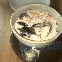 Claddagh Oyster House - Seafood chowder. Insanely good.