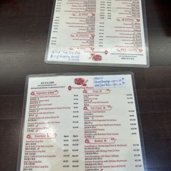 Dumpling Hours  - Menus - May 2024 - Dim Sum Near Me - Brentwood, California