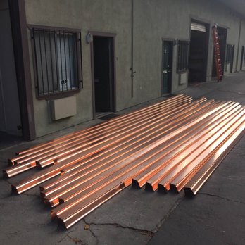 Kobett Metals - 5" 20oz  Ogee Copper Gutter Run-off for customer. - Building Supplies Near Me - Campbell, California