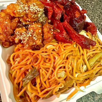 China Star Express - Sesame chicken, pork, chow mein. Very good!!! - Chinese Near Me - Long Beach, California
