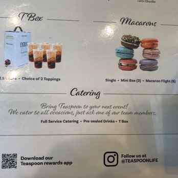 Teaspoon - Menu 4/4 - Bubble Tea Near Me - Los Angeles, California Teaspoon - Menu 4/4 - Bubble Tea Near Me - Los Angeles, California