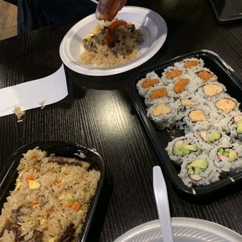 Ginza Express - F4. Beef Fried Rice California Roll Spicy Salmon Roll Spicy Crab Meat Roll - Japanese Near Me - Dallas, Texas Ginza Express - F4. Beef Fried Rice California Roll Spicy Salmon Roll Spicy Crab Meat Roll - Japanese Near Me - Dallas, Texas