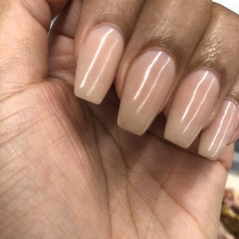 Lalu'a Nails & Spa - Nails done on Saturday February 2, 2019. Middle finger best shows the stains. - Nail Salons Near Me - Silver Spring, Maryland