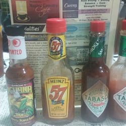 Naple's Country Gift Gallery - Just some of the selection of sauces.