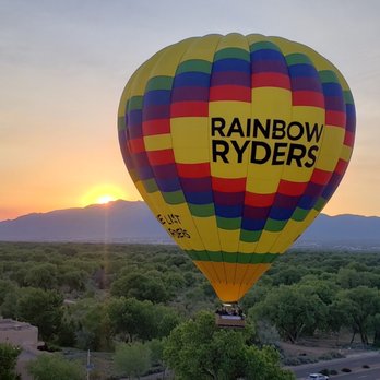 Rainbow Ryders - Our Sunrise View at take off - Hot Air Balloons Near Me - Albuquerque, New Mexico Rainbow Ryders - Our Sunrise View at take off - Hot Air Balloons Near Me - Albuquerque, New Mexico