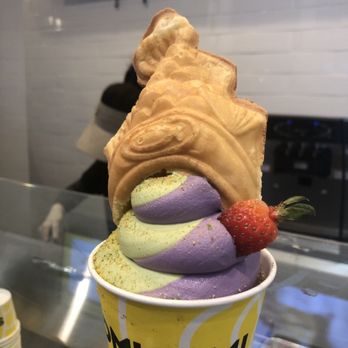 Somisomi - Ube and matcha ice cream and custard filling taiyaki - Desserts Near Me - Cupertino, California Somisomi - Ube and matcha ice cream and custard filling taiyaki - Desserts Near Me - Cupertino, California