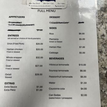 Rasin Haitian - Menu - Haitian Near Me - Charlotte, North Carolina Rasin Haitian - Menu - Haitian Near Me - Charlotte, North Carolina