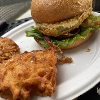 Appalachian Chic - Fried Green Tomato BLT with truck-made tots - Food Trucks Near Me