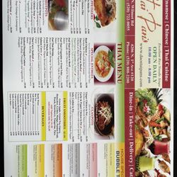 Thai menu