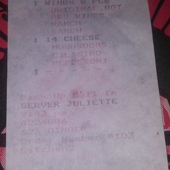 Two Guys From Italy - Order reciept - Pizza Near Me - Glendale, California Two Guys From Italy - Order reciept - Pizza Near Me - Glendale, California