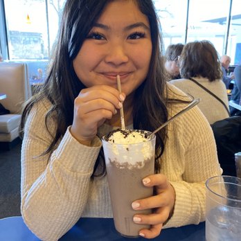 Uptown Diner - Cookies and cream shake (sorry the only photo I took with it was with myself!) - Diners Near Me - Minneapolis, Minnesota Uptown Diner - Cookies and cream shake (sorry the only photo I took with it was with myself!) - Diners Near Me - Minneapolis, Minnesota