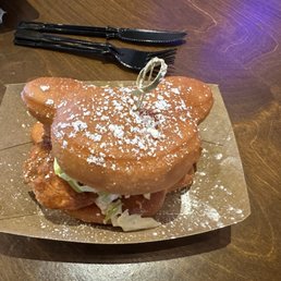 Buffalo Chicken Beignet Slider. Buffalo Chicken Beignet Slider.