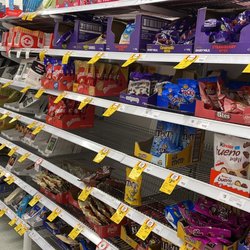 Coles - Half of the chocolate aisle