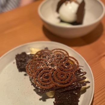 Seabird - Buttermilk ice cream and chocolate orange desserts - Seafood Near Me - Bainbridge Island, Washington