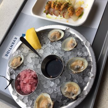 Eventide - Fenway - Littlenecks - pickled red onion ice is a good side - Seafood Near Me - Boston, Massachusetts
