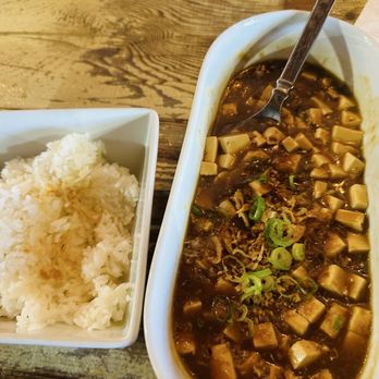 Broken Engrish - Mapo Tofu [V] with steamed rice - Taiwanese Near Me - Los Angeles, California