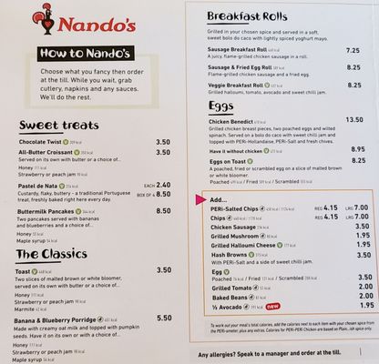 Menu photo 3 Nando's Gatwick, WSX