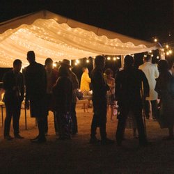 Elegance By Design Events & Rentals - Tent with string lights underneath gave off such an incredible glow at night