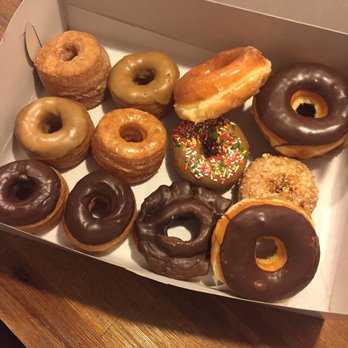 Happy Donuts - Dozen half cronuts half regular - Donuts Near Me - Burlingame, California