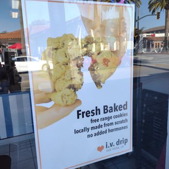 IV Drip - Oh good. Oh yum. Hard to resist signage - Coffee & Tea Near Me - Isla Vista, California