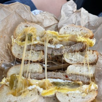 Bagel Kitchen - Lumberjack on everything bagel - Bagels Near Me - Pacific Grove, California