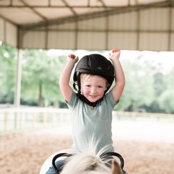 Palina's Ponies - His smile says it all  he loves Peppa