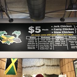 M&K Island Hut - Menu