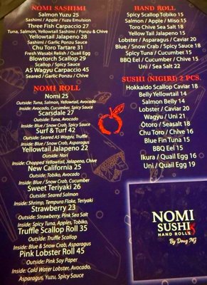 Menu photo 1 Nomi Sushi Scarsdale, NY