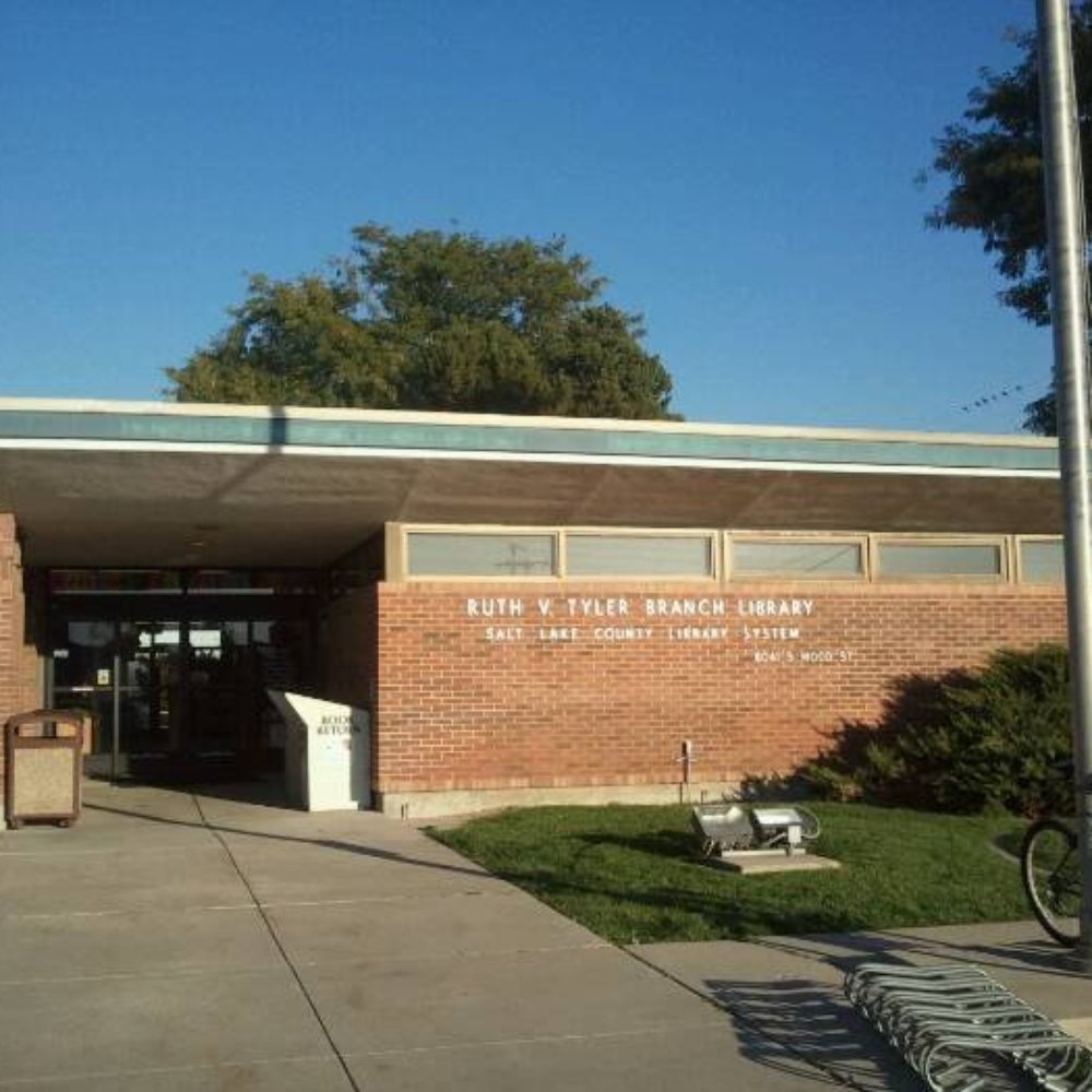 Tyler Library main entrance. Tyler Library main entrance.
