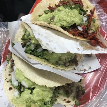 El Original - 2 carne asada tacos and a adobada taco add guacamole. - Mexican Near Me - Ensenada, BCN El Original - 2 carne asada tacos and a adobada taco add guacamole. - Mexican Near Me - Ensenada, BCN