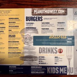 The Peanut - Menu (as of 06/26)