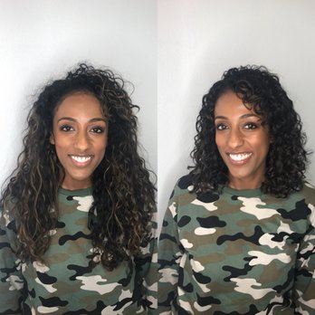 Jennifer Freesia - Curl Specialist - Before and after my devacurl cut with Jennifer. - Hair Stylists Near Me - Alameda, California