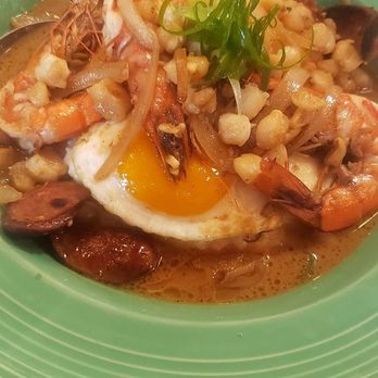 Scratch Kitchen - Creole Shrimp, Sausage and Grits - Breakfast & Brunch Near Me - Honolulu, Hawaii Scratch Kitchen - Creole Shrimp, Sausage and Grits - Breakfast & Brunch Near Me - Honolulu, Hawaii
