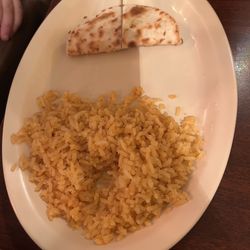 Taqueria El Grande - Cheese quesadilla and rice for the little one